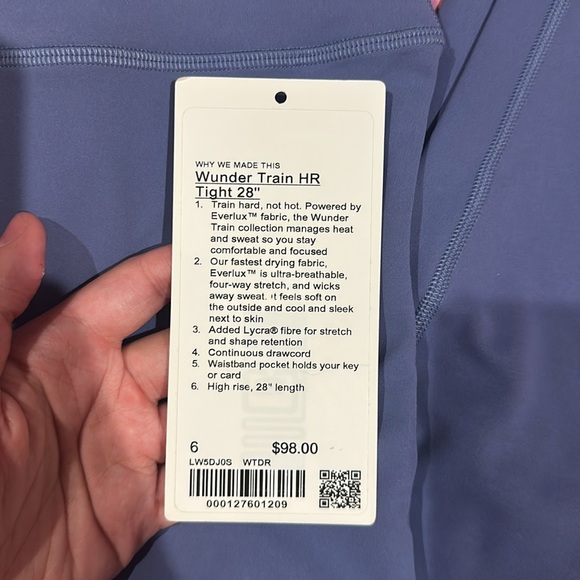 Wunder Train High Rise 28 inch Tights Water Drop - Picture 3 of 7